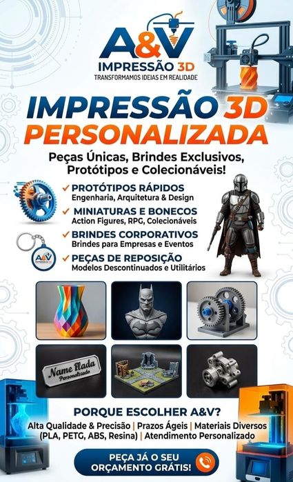 Impressão 3D personalizada