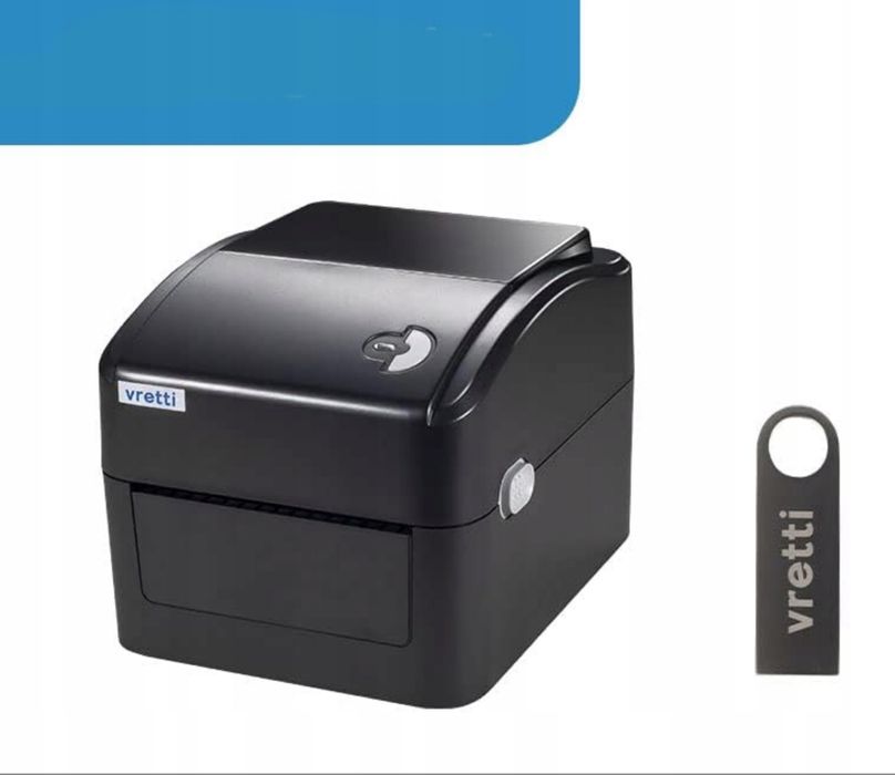 Vretti Drukarka do etykiet termicznych USB