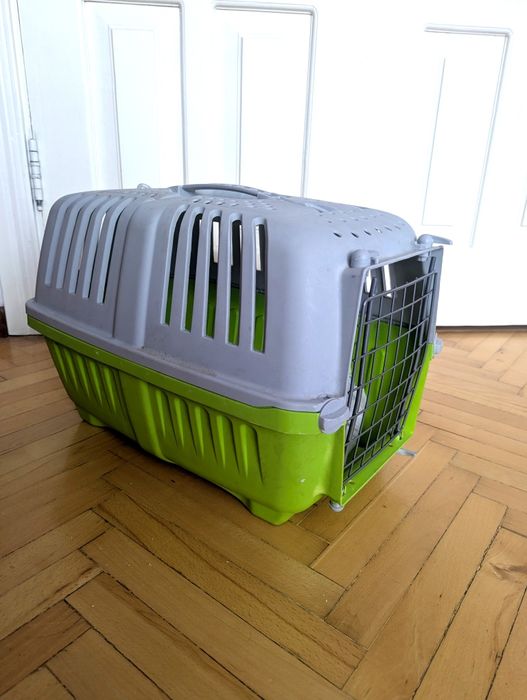 Переноска для котів, собак, тварин, залізні дверцята