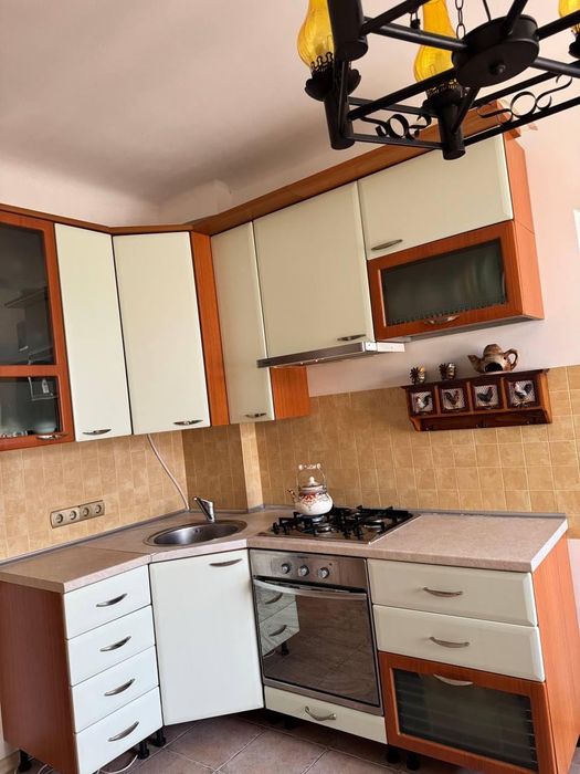 Кухонні меблі із побутовою технікою.