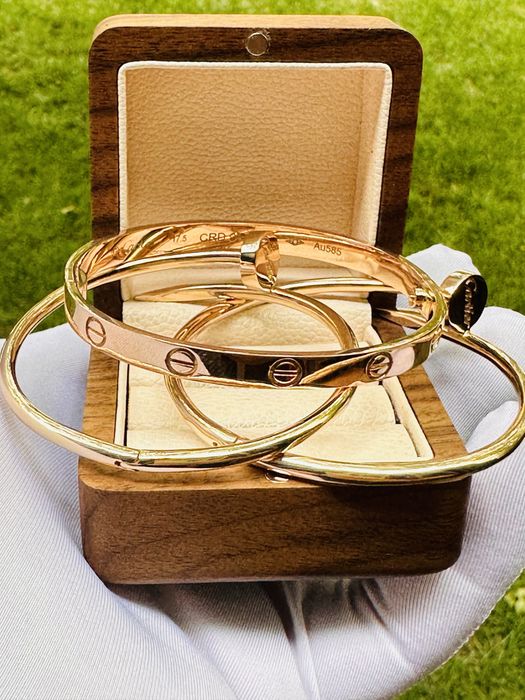 Золотые браслеты cartier 585