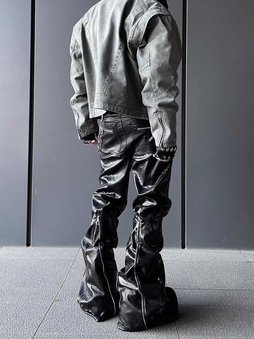 Кожаные штаны | opium pants опиум джинсы тайп jeans y2k swag