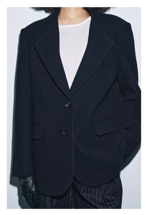 Пальто-жакет Zara, вовна, в стилі bazhane