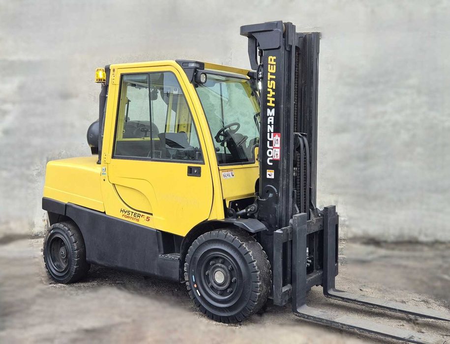 Hyster 5500kg • 2017 • maszt TRIPLEX • kabina z klimatyzacją • dwie wolne sekcje hydrauliczne • wózek widłowy, możliwy leasing, zobacz FILM