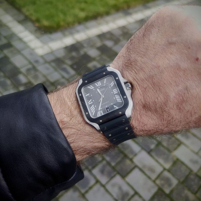 Cartier Santos WSSA0037 ADLC bezel