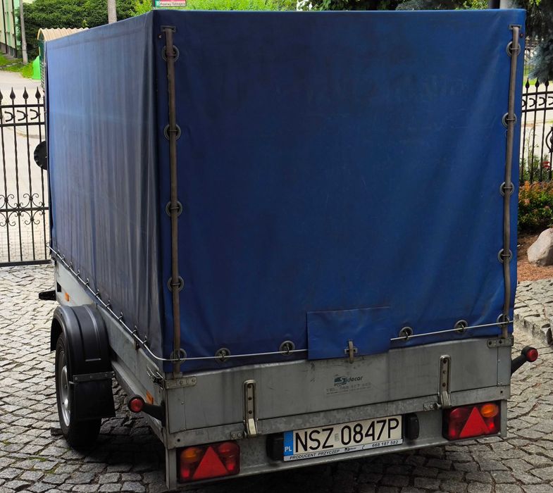 Przy czepka Lekka z plandeką 750kg SIDECAR  275cm