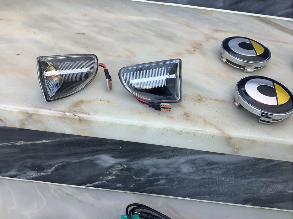 Smart emblemas chave centro jante cabo aux piscas led manete
