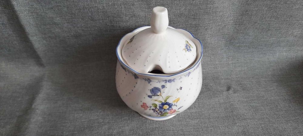 Serwis kawowy  Niebieska piwonia Nikko Japonia lata 80-te