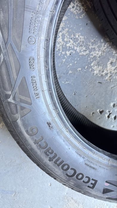 Резина R18 225/60 Continental EcoContact6 літо комплект