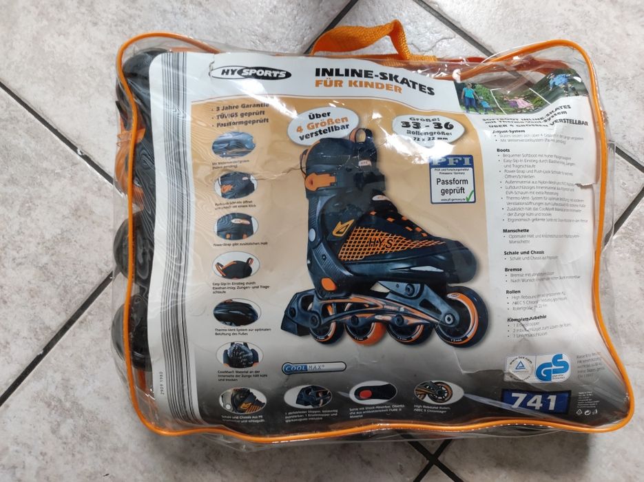 Rolki HySports rozmiar 33-36