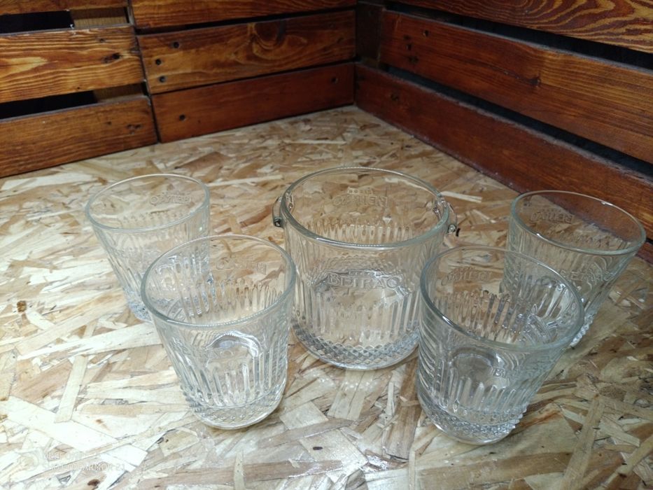 Conjunto Beirão copos e balde de gelo