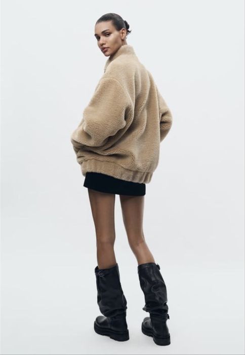 Шубка Zara тедді