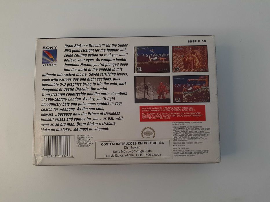 Bram Stoker's Dracula Super Nintendo #