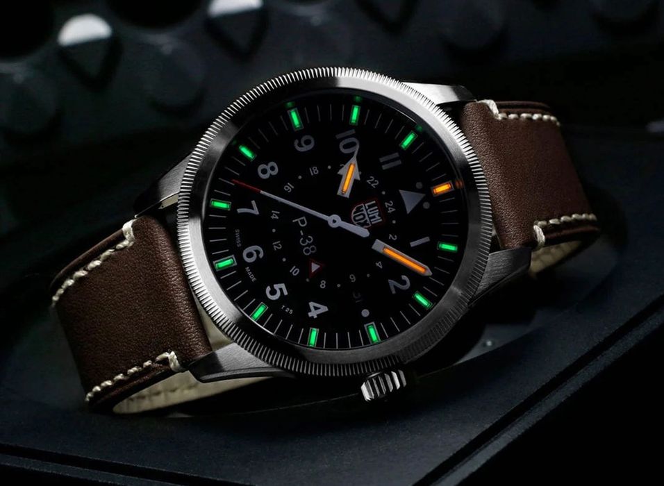 Годинник LUMINOX Air Pilot XA.9521 Lightning P-38 GMT 42 mm. 100 MT.