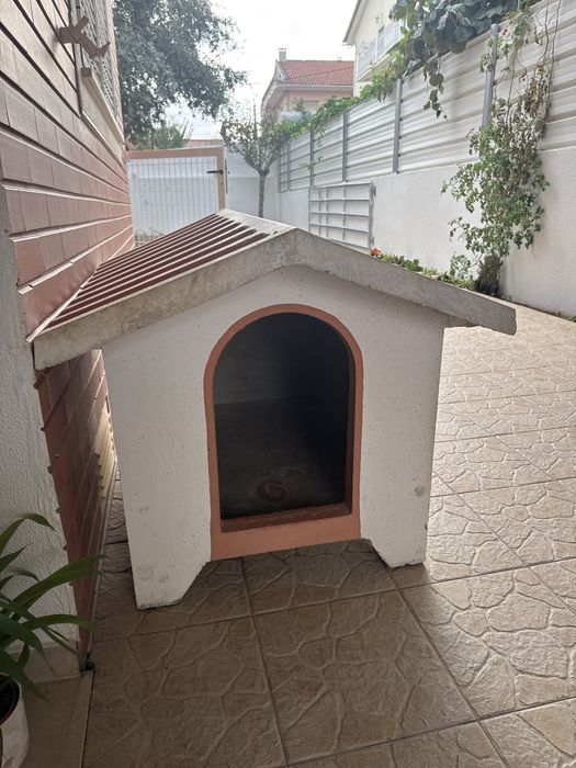 Casa de betão para cão