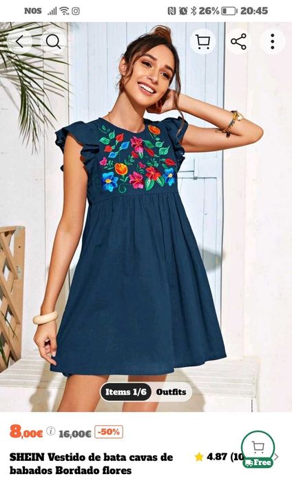 Calças, vestido e camisola mulher Shein