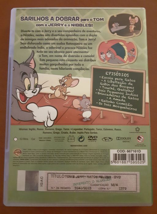 Tom e Jerry  dvd