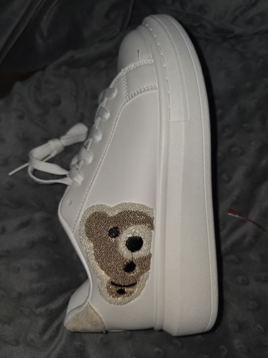 Trampki z frotowymi misiem