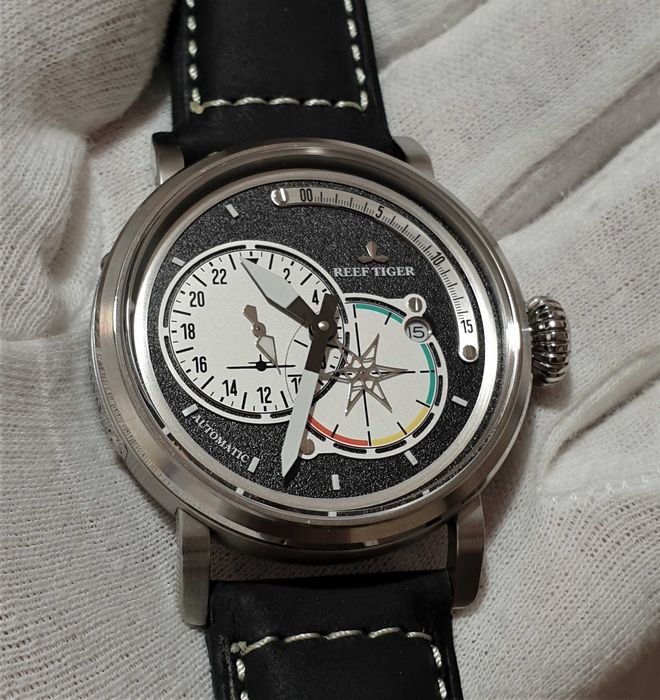 Мужские часы Reef Tiger RGA3019 Aurora Automatic Sapphire 45mm: 9
