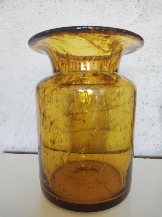 Wazon Antico Huta Szkła Zawiercie Proj. Józef Podlasek lata 60/70 PRL