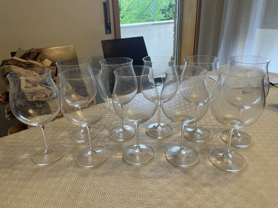 12 Copos de vinho de cristal da Atlantis