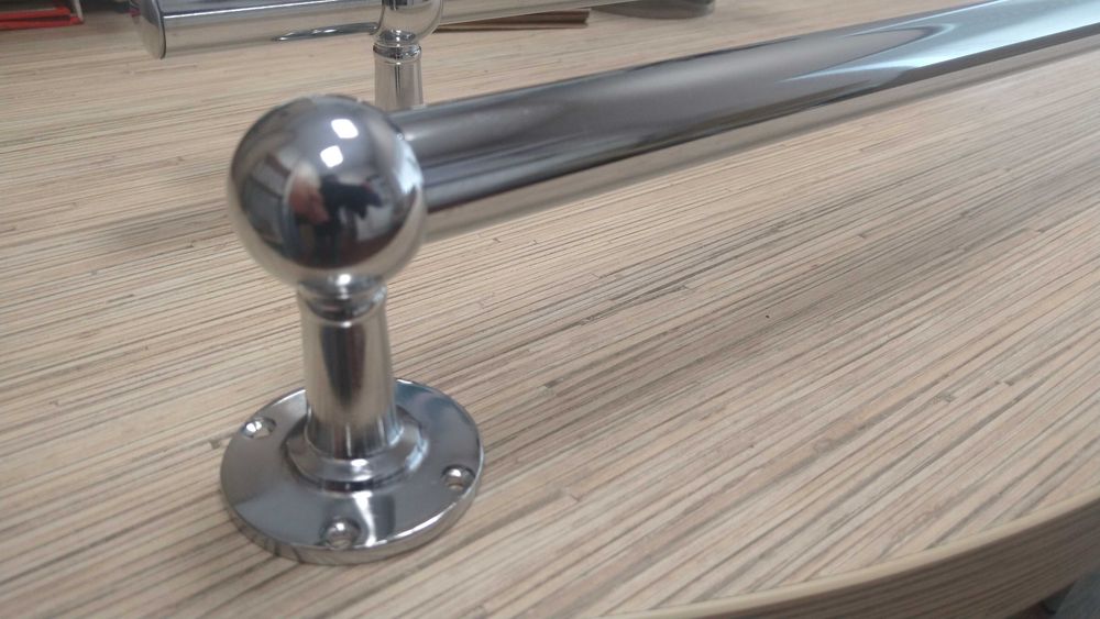 Balustrada schodowa Poręcz z rurki fi 32+uchwyty /Solidne/NOWE