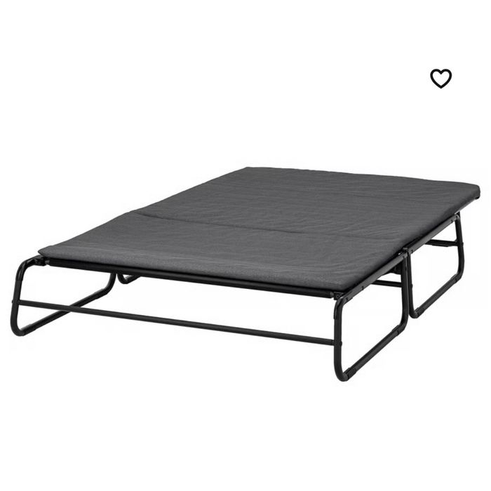 Sofá-cama, Knisa cinz esc/preto (Ikea HAMMARN)