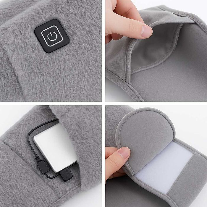 Електро-пояс з підігрівом USB 105×20 см, графеновий нагрів, 3 режими