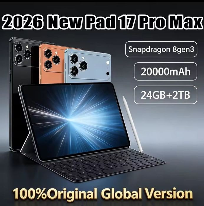 Планшет  Pad 17 Pro Max 16ГБ/1024ГБ, 10,1" екран, Global Version