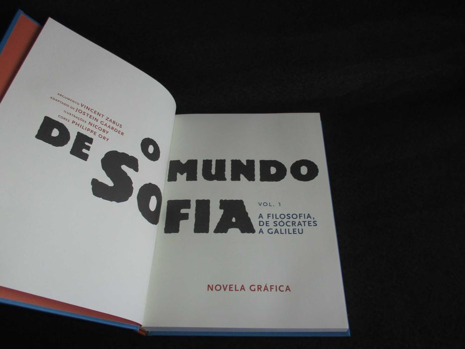 Livro O Mundo de Sofia Novela Gráfica Vicent Zabus Jostein Gaarder