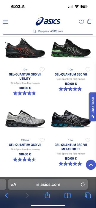 Vende-se Asics GEL-QUANTUM 360 VII “Como novos”