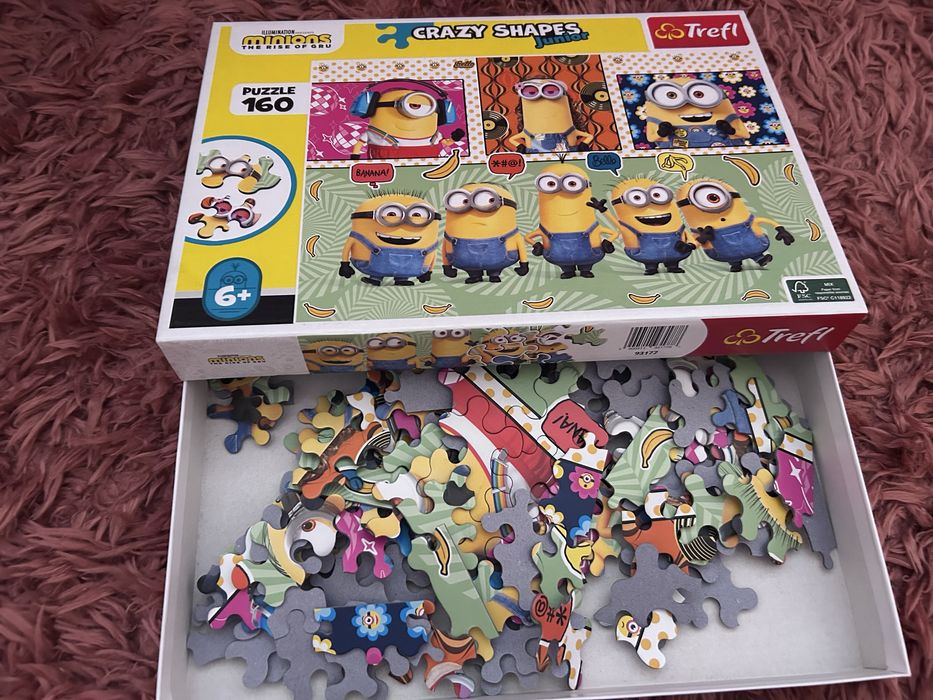 Puzzle minionki 160, niestandarowe kształty