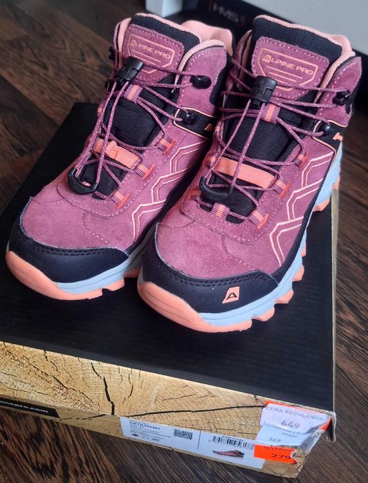 Buty trekingowe dziewczęce zimowe Alpine Pro 33