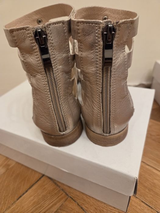 Złote sandały rzymianki saway 40