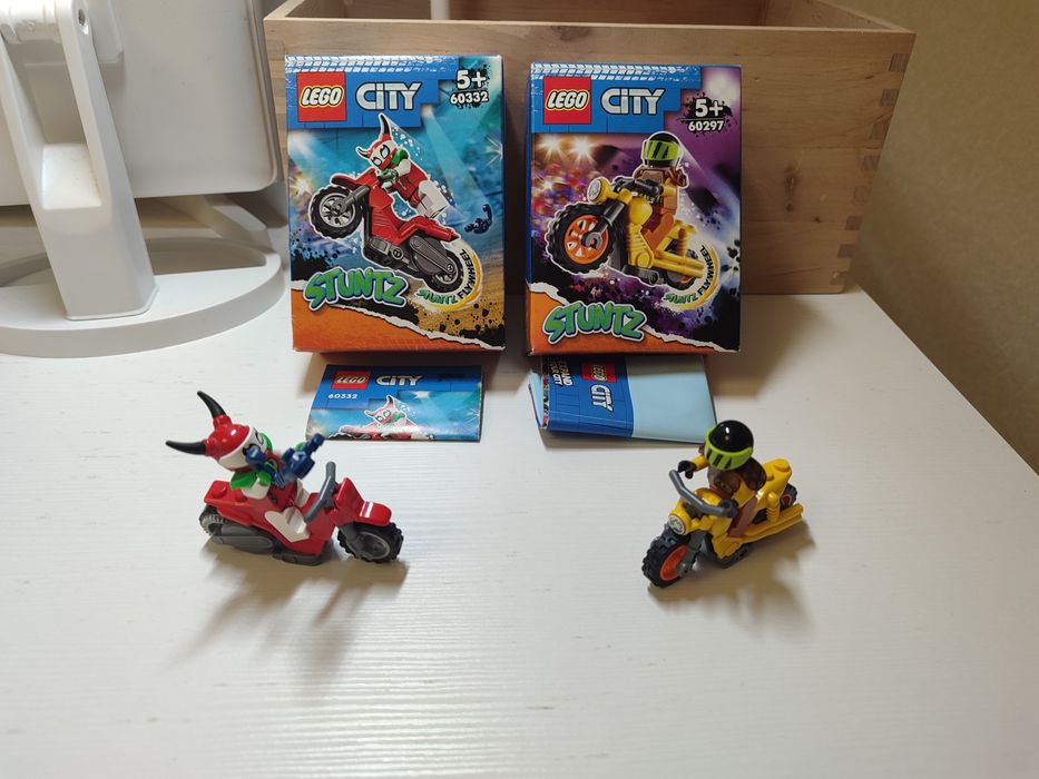 Набір LEGO City Stuntz 60332 та 60297. Повний комплект, з коробками