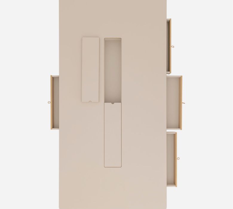 Stół konferencyjny kuchenny z szufaladami Vox