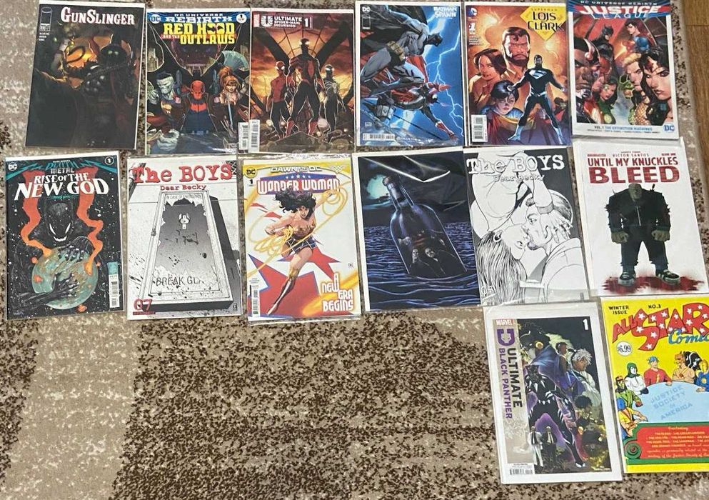 комікси (сингли, марвел, дс, супермен, диво жінка, бетмен)