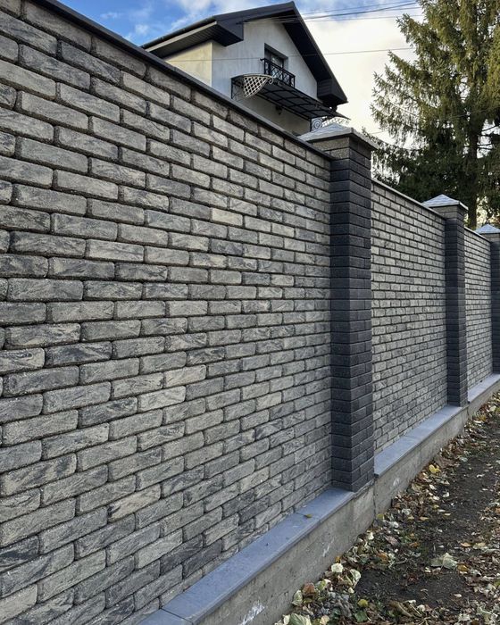 Облицювальна цегла від виробника BRICKLAND для парканів, альтанок, будинків. Доставка + Монтаж