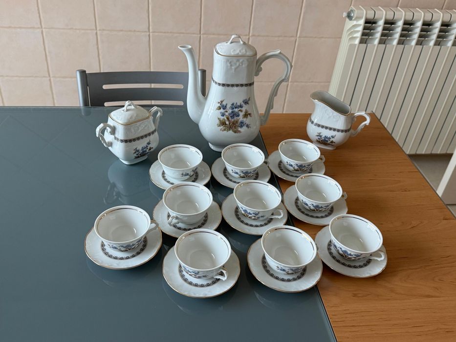 Jogo de chá em porcelana436416155055575041