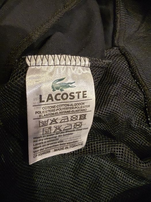 Dres Męski Set Lacoste Granatowy  Zielone Dodatki Premium XL Komplet