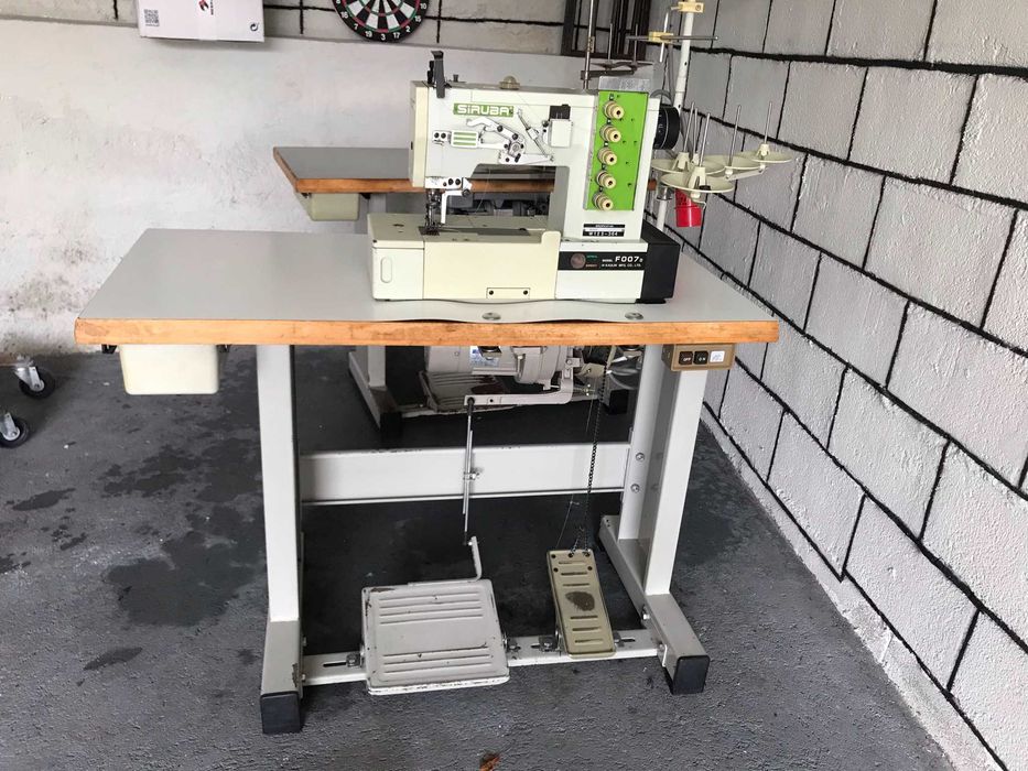 Maquina Industrial Ponto Corrido C/Corte Linha Mt Boa