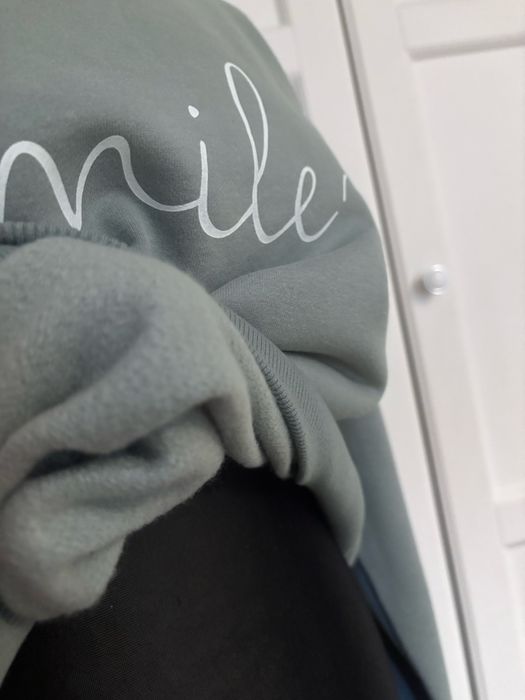 Ciepła bluza bawełniana M ocieplana w środku smile