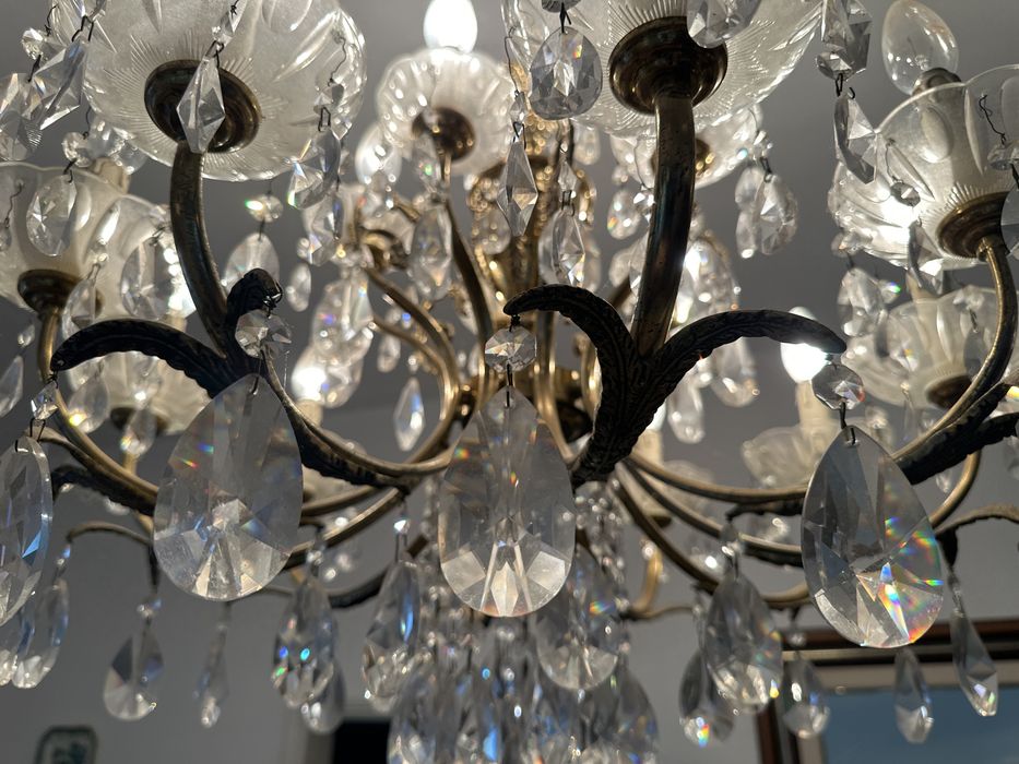 Candeeiro Vintage Cristal
