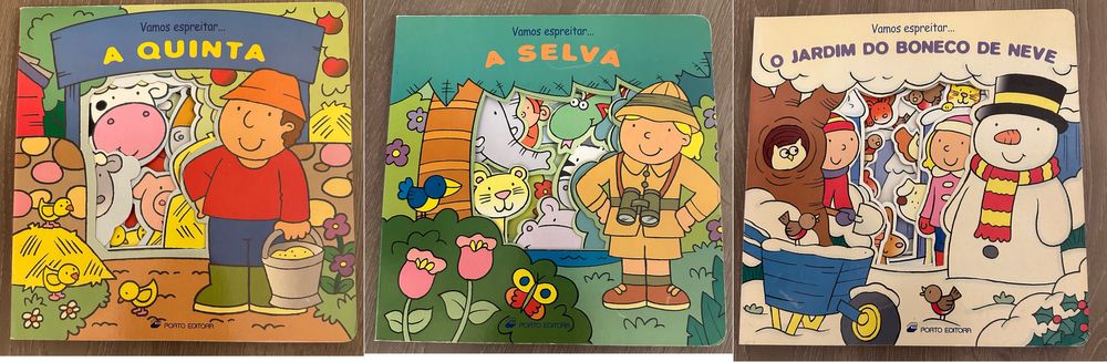 Coleção 3 livros infantis - Vamos espreitar…