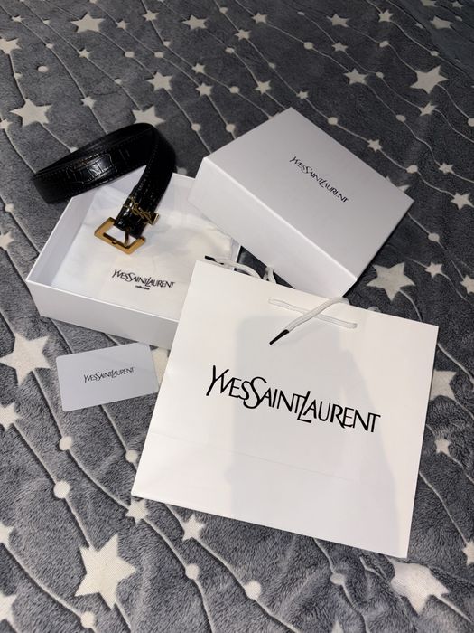 Czarny Damski Pasek YSL (Yves Saint Laurent)