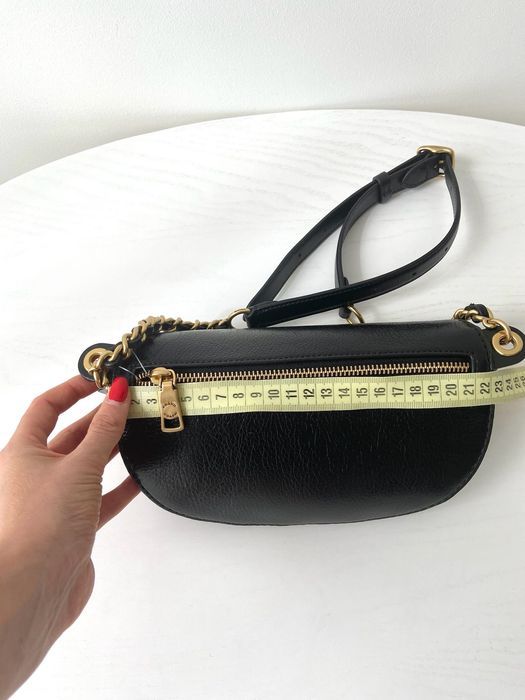 COACH Жіноча шкіряна поясна сумка бананка Женская кожаная сумочка коуч