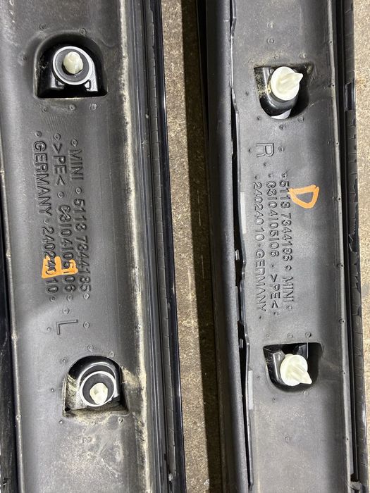 Plásticos colunas pilar frente mini clubman cooper F54 F55 F56