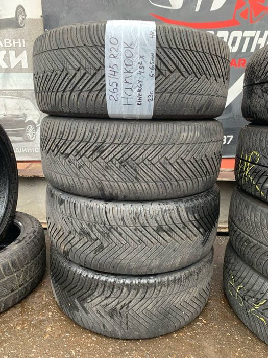 265 45 20 hankook kinergi 4s всесезон 4 штуки протектор 80/60%