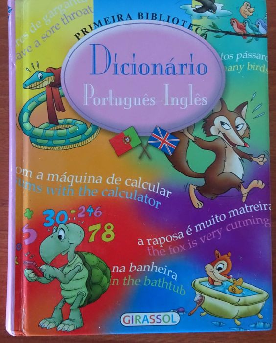 Dicionário Português Inglês Ilustrado - Primeira Biblioteca