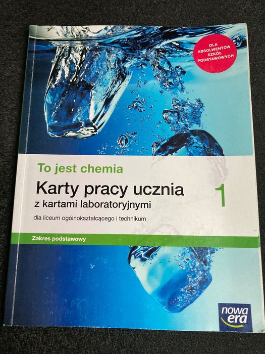 To jest chemia karty pracy 1